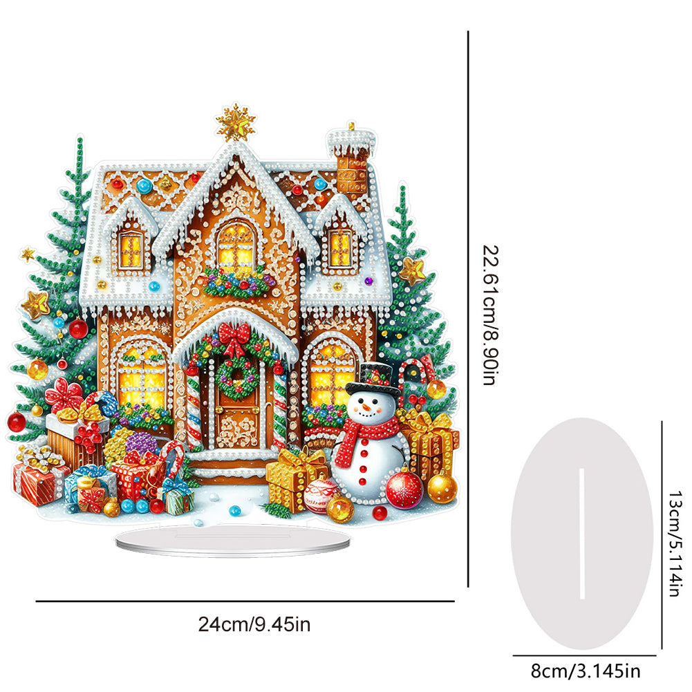 Acrylic Special Shape Girl Diamond Painting Desktop Decors for Home Office Decor