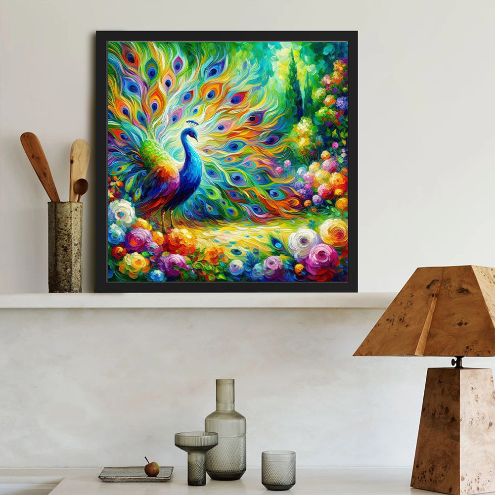 Diamond Painting - Full Round - Animals and flowers (40*40CM)