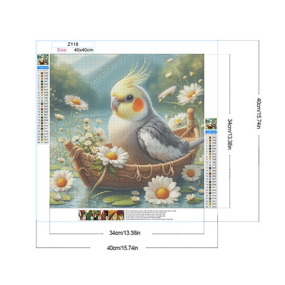 Diamond Painting - Full Round - Animals and flowers (40*40CM)