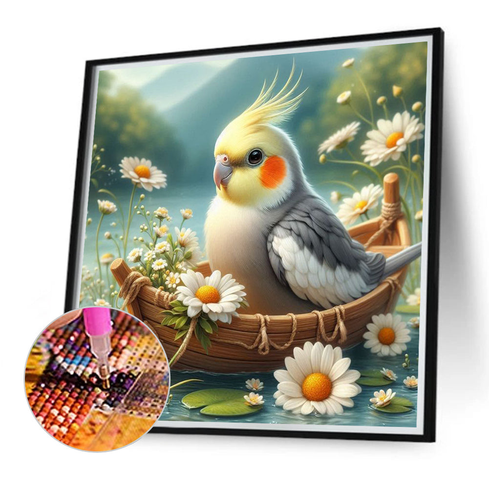 Diamond Painting - Full Round - Animals and flowers (40*40CM)