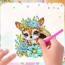 Load image into Gallery viewer, 6Pcs Acrylic Animals And Flowers Diamond Art Fridge Magnet for Car Mailbox Decor
