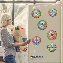 Load image into Gallery viewer, 6Pcs Acrylic Animals And Flowers Diamond Art Fridge Magnet for Car Mailbox Decor
