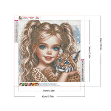 Load image into Gallery viewer, Diamond Painting - Full Round - Big eyes cute girl (40*40CM)
