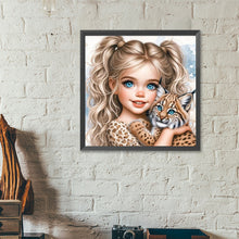 Load image into Gallery viewer, Diamond Painting - Full Round - Big eyes cute girl (40*40CM)
