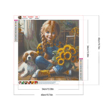 Load image into Gallery viewer, Diamond Painting - Full Round - Big eyes cute girl (40*40CM)
