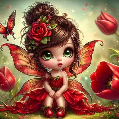 Diamond Painting - Full Round - Elf girl (30*30CM)