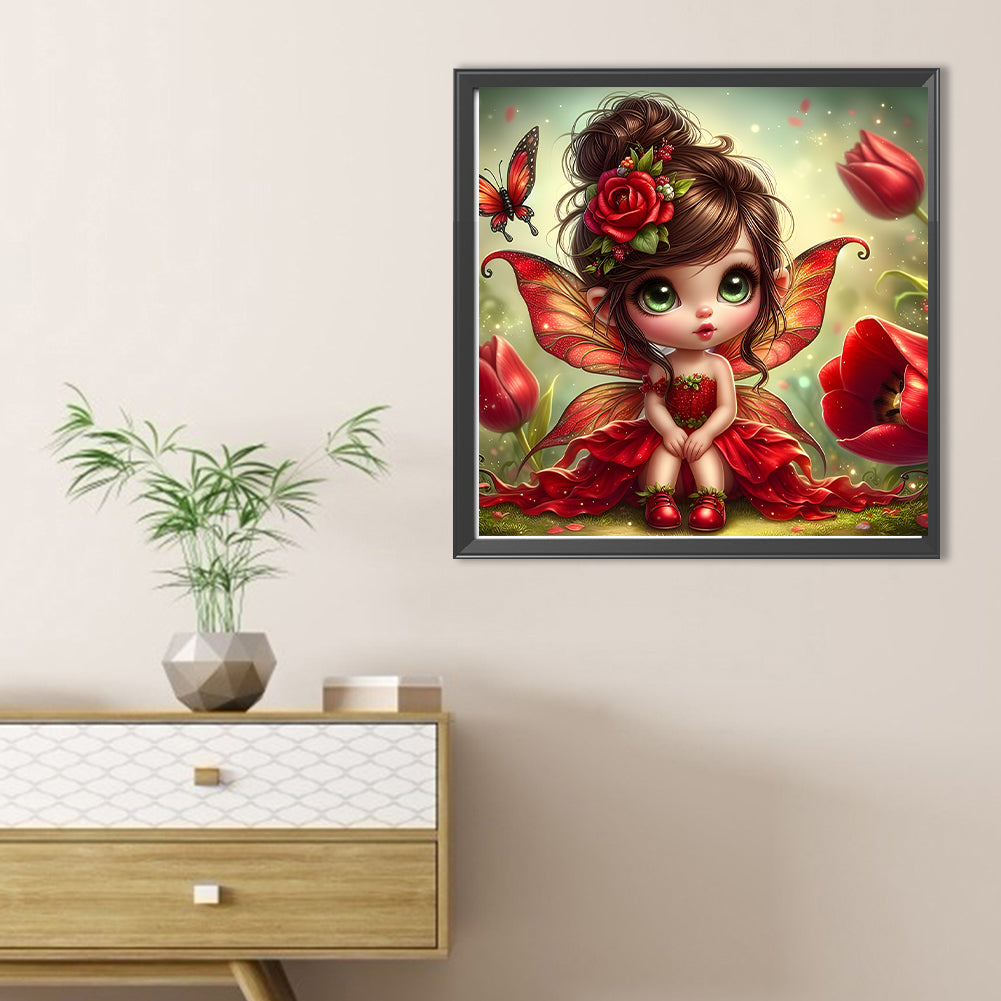 Diamond Painting - Full Round - Elf girl (30*30CM)