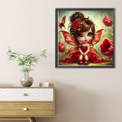 Diamond Painting - Full Round - Elf girl (30*30CM)