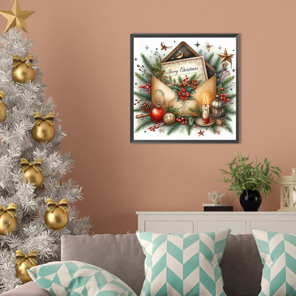 AB Diamond Painting - Full Round - Christmas letter (40*40CM)