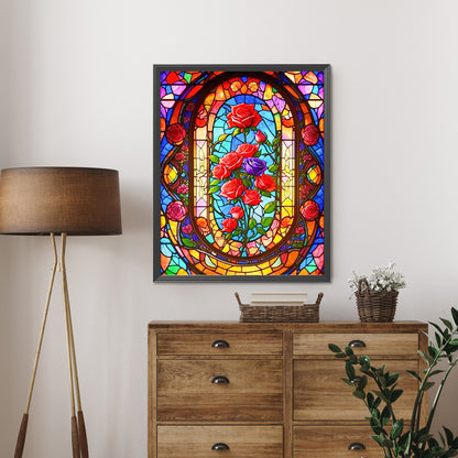 AB Diamond Painting - Full Round - Glass Art - roses (40*50CM)