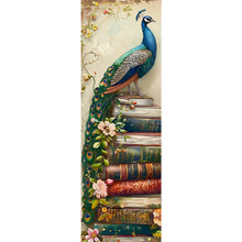 Load image into Gallery viewer, AB Diamond Painting - Full Round - Peacock on the book (30*90CM)
