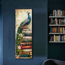 Load image into Gallery viewer, AB Diamond Painting - Full Round - Peacock on the book (30*90CM)
