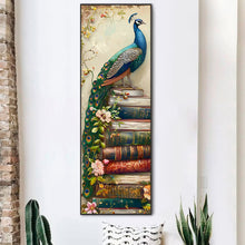 Load image into Gallery viewer, AB Diamond Painting - Full Round - Peacock on the book (30*90CM)
