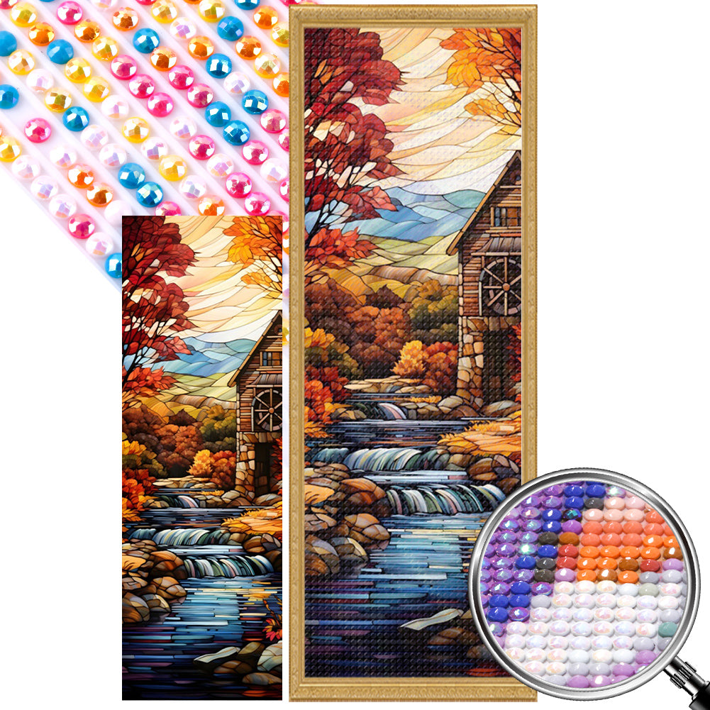 AB Diamond Painting - Full Round - Autumn scenery (30*90CM)