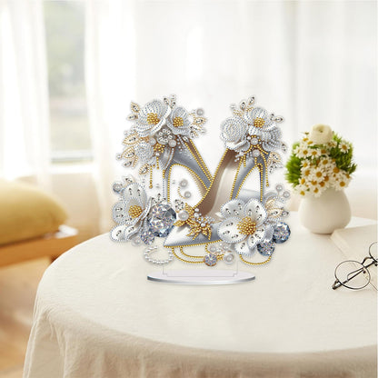 Acrylic Special Shape Elegant High Heels 5D DIY Diamond Art Tabletop Decorations
