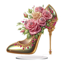 Load image into Gallery viewer, Acrylic Special Shape Elegant High Heels 5D DIY Diamond Art Tabletop Decorations
