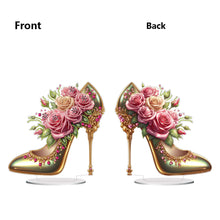 Load image into Gallery viewer, Acrylic Special Shape Elegant High Heels 5D DIY Diamond Art Tabletop Decorations
