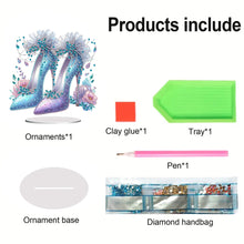 Load image into Gallery viewer, Acrylic Special Shape Elegant High Heels 5D DIY Diamond Art Tabletop Decorations
