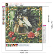 Load image into Gallery viewer, Diamond Painting - Full Round - Carnation horse (30*30CM)
