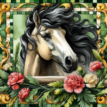 Load image into Gallery viewer, Diamond Painting - Full Round - Carnation horse (30*30CM)
