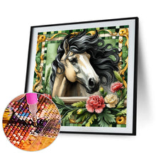 Load image into Gallery viewer, Diamond Painting - Full Round - Carnation horse (30*30CM)
