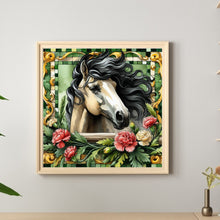Load image into Gallery viewer, Diamond Painting - Full Round - Carnation horse (30*30CM)
