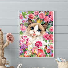 Load image into Gallery viewer, Diamond Painting - Full Round - Rose ragdoll cat (30*40CM)
