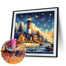 Load image into Gallery viewer, Diamond Painting - Full Round - Seagull lighthouse (40*40CM)
