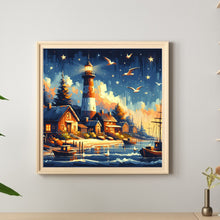 Load image into Gallery viewer, Diamond Painting - Full Round - Seagull lighthouse (40*40CM)
