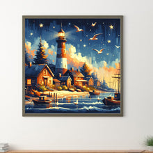 Load image into Gallery viewer, Diamond Painting - Full Round - Seagull lighthouse (40*40CM)
