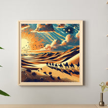 Load image into Gallery viewer, Diamond Painting - Full Round - Desert camel team (40*40CM)
