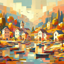 Load image into Gallery viewer, Diamond Painting - Full Round - House by the sea (40*40CM)
