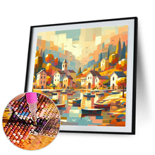 Load image into Gallery viewer, Diamond Painting - Full Round - House by the sea (40*40CM)
