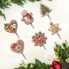 Load image into Gallery viewer, 6Pcs Christmas Diamond Painting Hooks Diamond Art Craft Wall Hooks Home Decor
