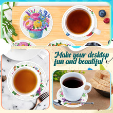 Load image into Gallery viewer, 6Pcs Wooden Tree Of Life DIY Coaster Diamond Dot Kits Round Diamond Art Coasters
