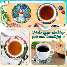 Load image into Gallery viewer, 6Pcs Wooden Tree Of Life DIY Coaster Diamond Dot Kits Round Diamond Art Coasters
