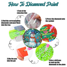 Load image into Gallery viewer, 6Pcs Wooden Tree Of Life DIY Coaster Diamond Dot Kits Round Diamond Art Coasters
