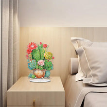 Load image into Gallery viewer, Acrylic Cactus Pot 5D DIY Diamond Art Tabletop Decorations for Home Office Decor
