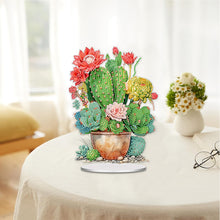 Load image into Gallery viewer, Acrylic Cactus Pot 5D DIY Diamond Art Tabletop Decorations for Home Office Decor
