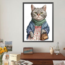 Load image into Gallery viewer, Diamond Painting - Full Round - Cat mother (40*50CM)
