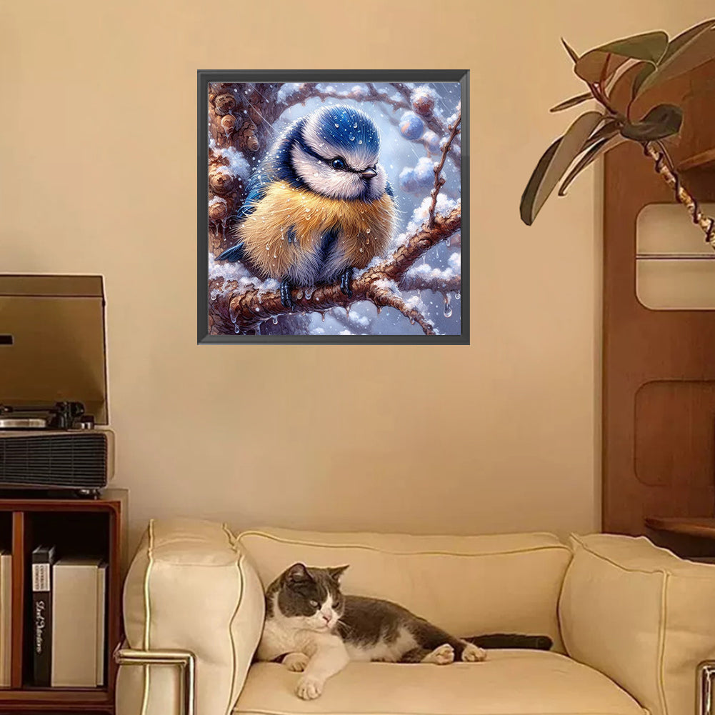 Diamond Painting - Full Square - Small animals in the snow (30*30CM)