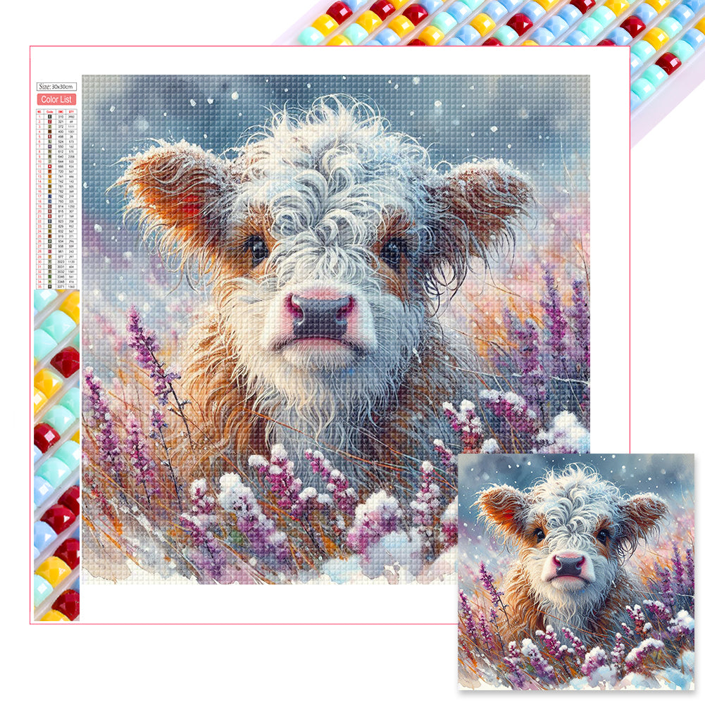 Diamond Painting - Full Square - Small animals in the snow (30*30CM)