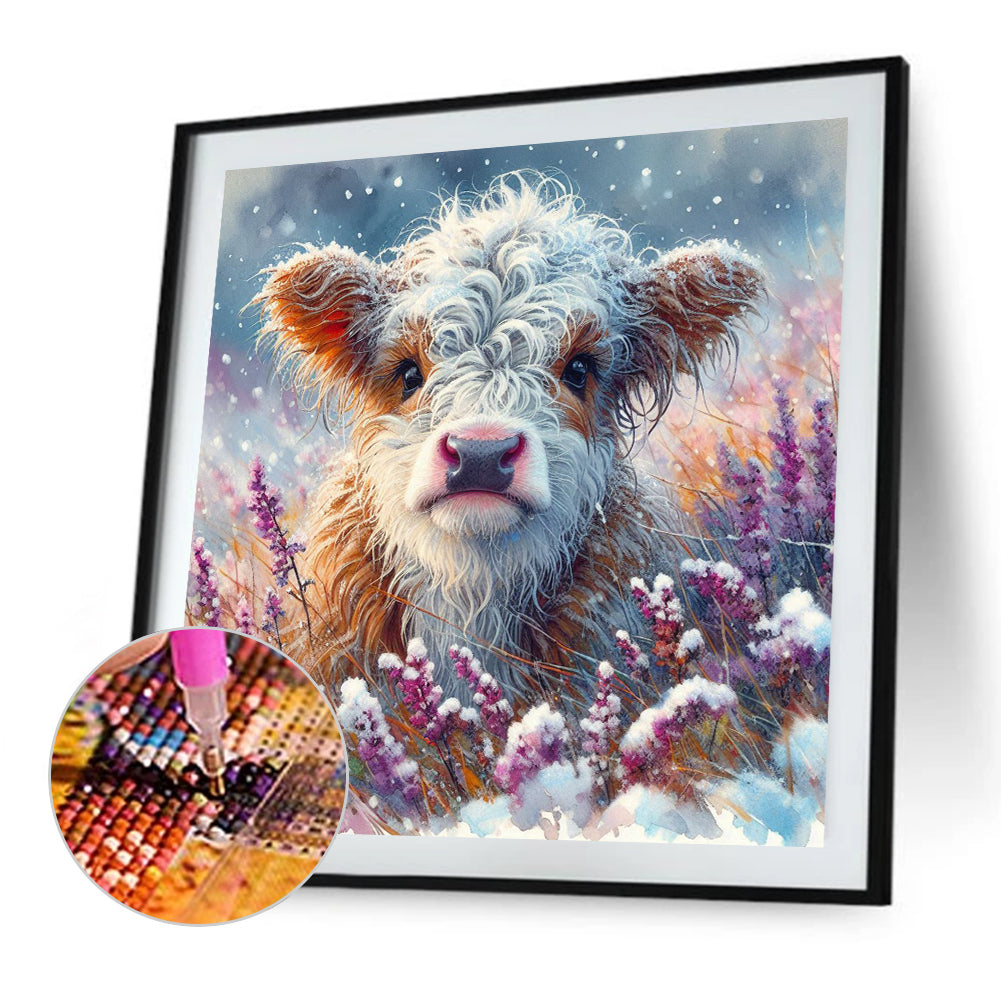 Diamond Painting - Full Square - Small animals in the snow (30*30CM)