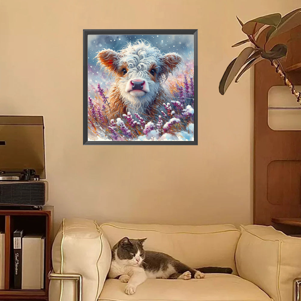 Diamond Painting - Full Square - Small animals in the snow (30*30CM)