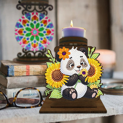 Flower Cross Diamond Painting Candle Holder Ornaments Aromatherapy Candle Holder