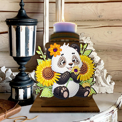 Flower Cross Diamond Painting Candle Holder Ornaments Aromatherapy Candle Holder