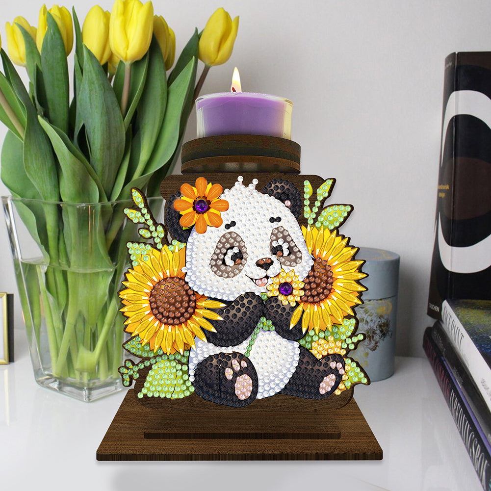Flower Cross Diamond Painting Candle Holder Ornaments Aromatherapy Candle Holder