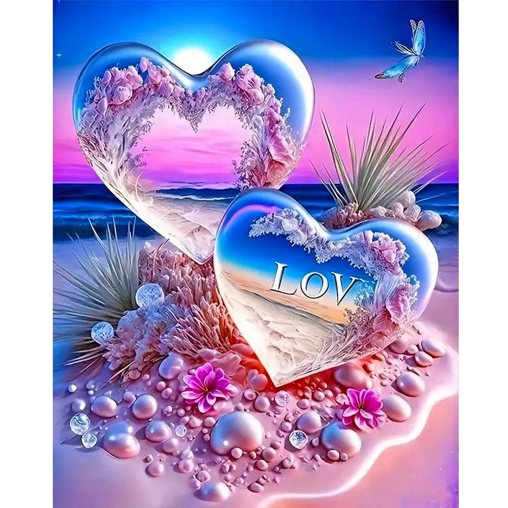 Diamond Painting - Full Round - Seaside love (40*50CM)