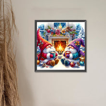 Load image into Gallery viewer, Diamond Painting - Full Round - Gnome by the fireplace (55*55CM)
