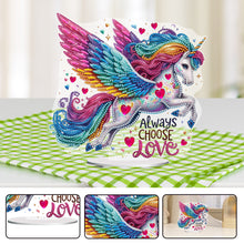 Load image into Gallery viewer, Acrylic Special Shape Rainbow Butterfly Table Top Diamond Painting Ornament Kits
